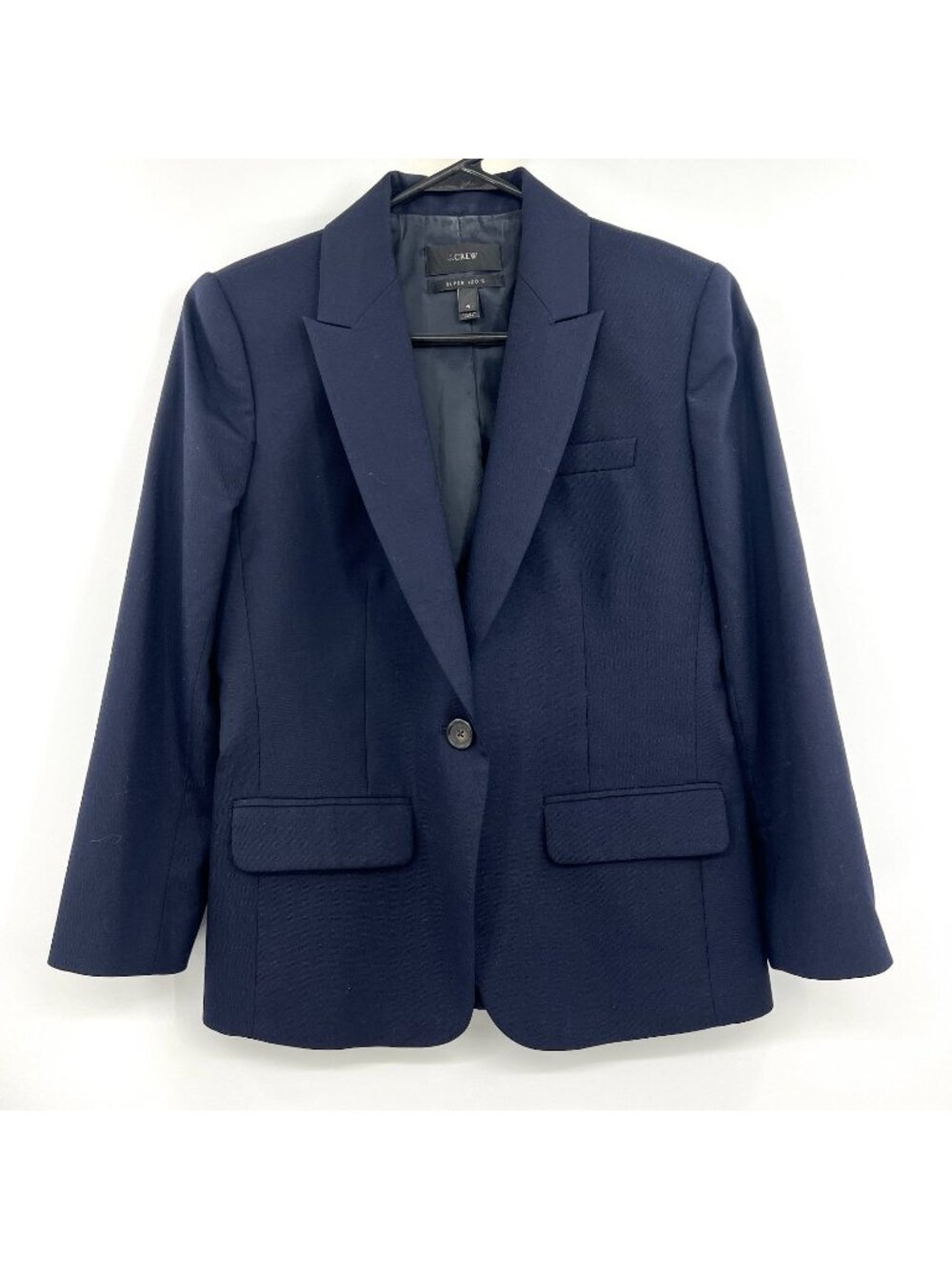 J.Crew Super 120's Wool Navy Blazer Women's 4